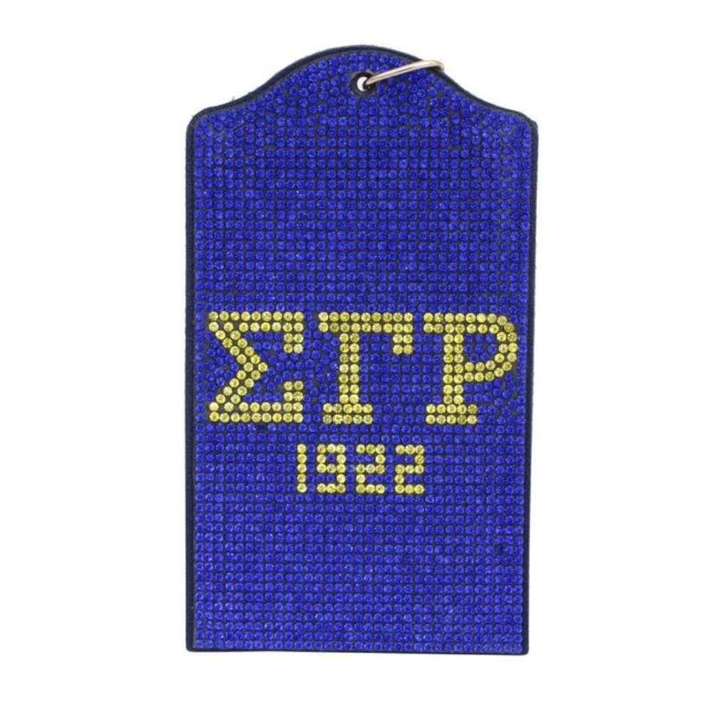 SGRHO Blue Sparkle Sorority Pride ID Badge Holder - Picture 2 of 5